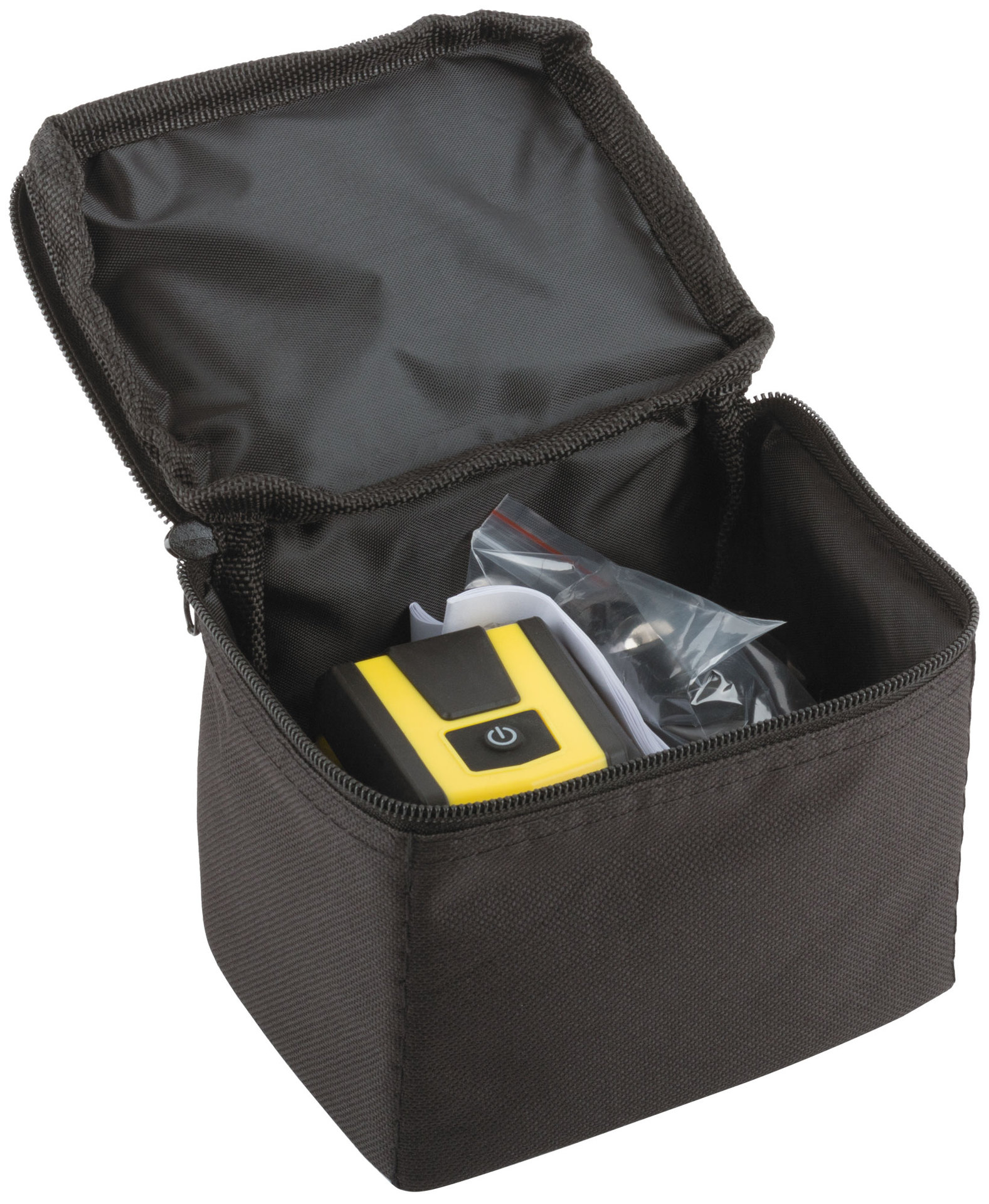 Уровень лазерный самоуспокаивающийся, красные лучи, крест, диапазон 15 м, без треноги, чехол (18630)