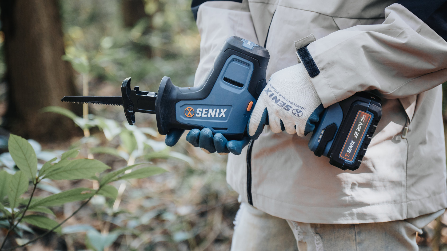 Сабельная пила, 22 мм, бесщ.мотор, без АКБ и ЗУ X2 20В