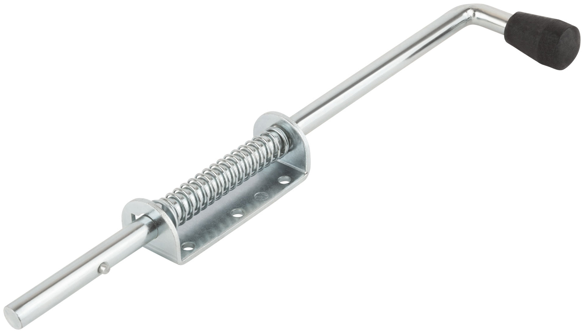 Засов пружинный накладной, круглый ригель, 400 мм (66700)