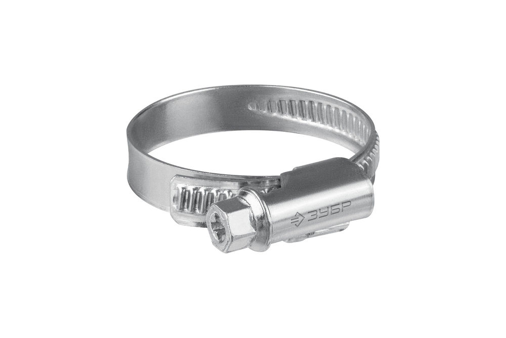 Хомут червячный Х-9Н 12 - 22 мм, накатная лента 9 мм, цинк, 50 шт ЗУБР 37807-22