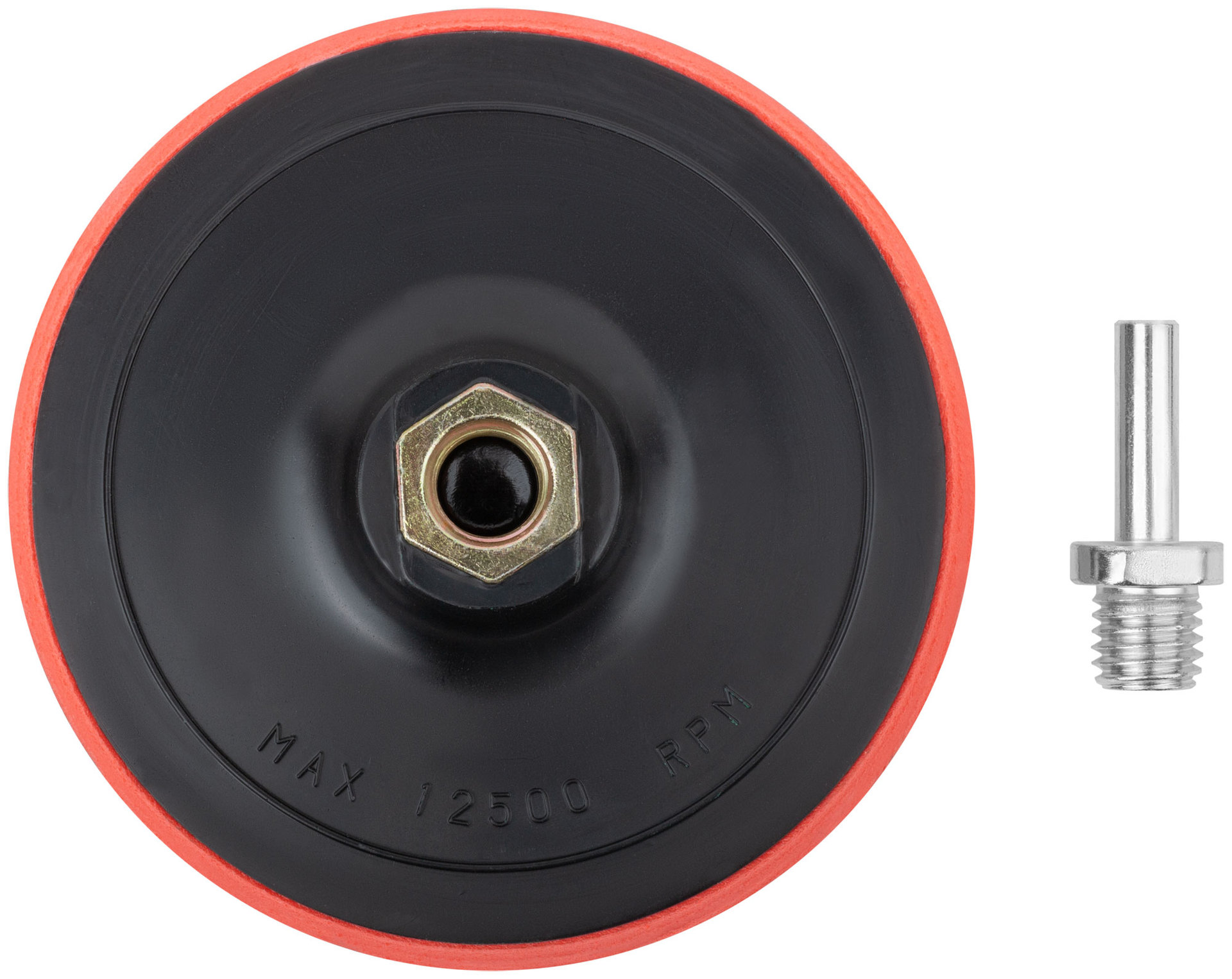 Диск полировальный тканевый, гайка М14 + переходник для дрели, 125х10 мм (39613)