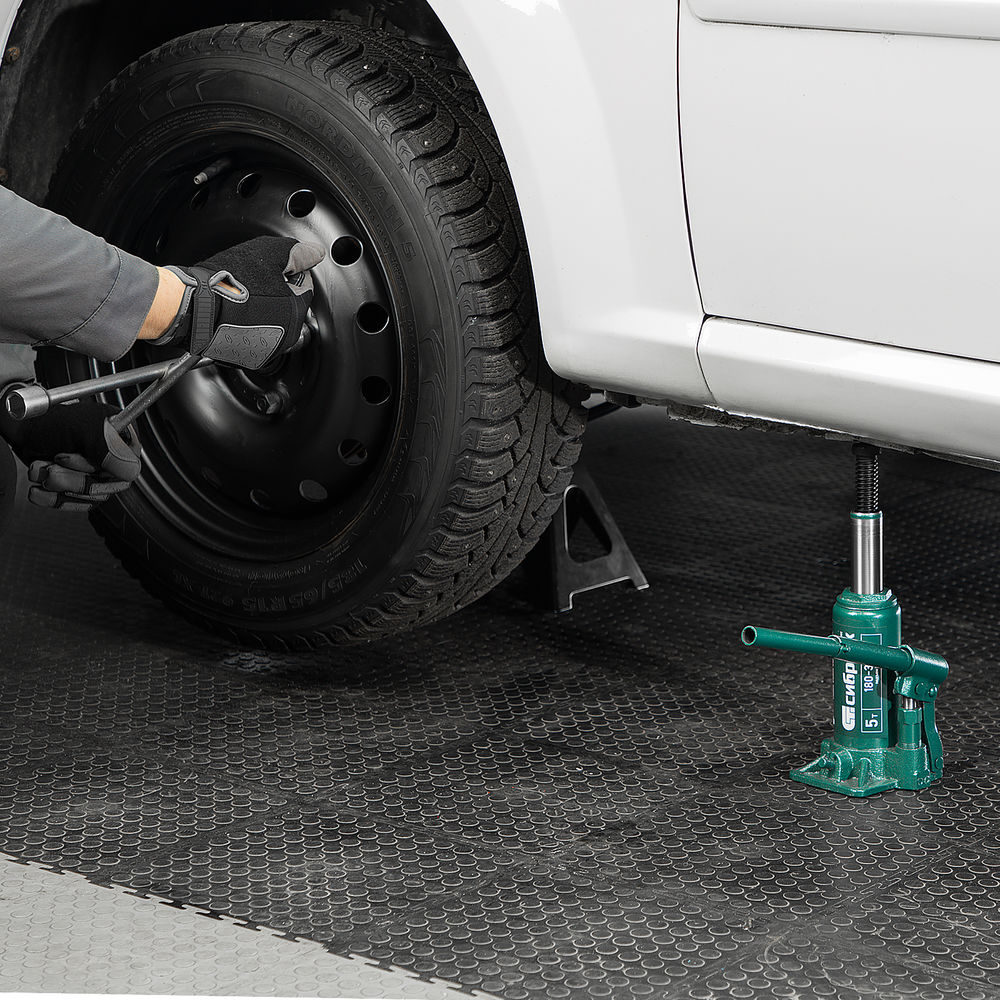 Домкрат гидравлический бутылочный, 5 т, 180-340 мм Сибртех