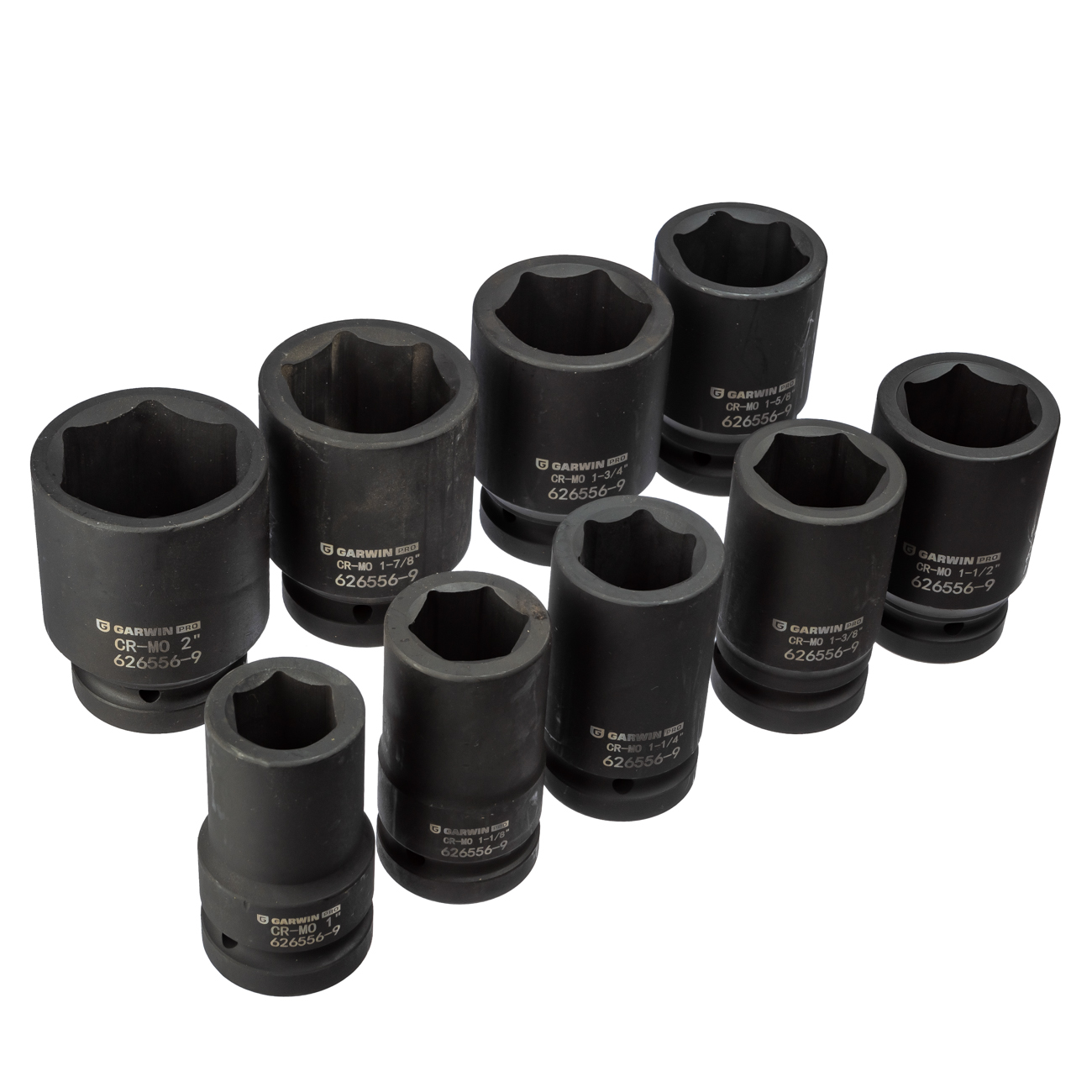 Набор ударных головок дюймовых 90 мм, 1, 9 пр., 1 - 2 GARWIN PRO 626556-9