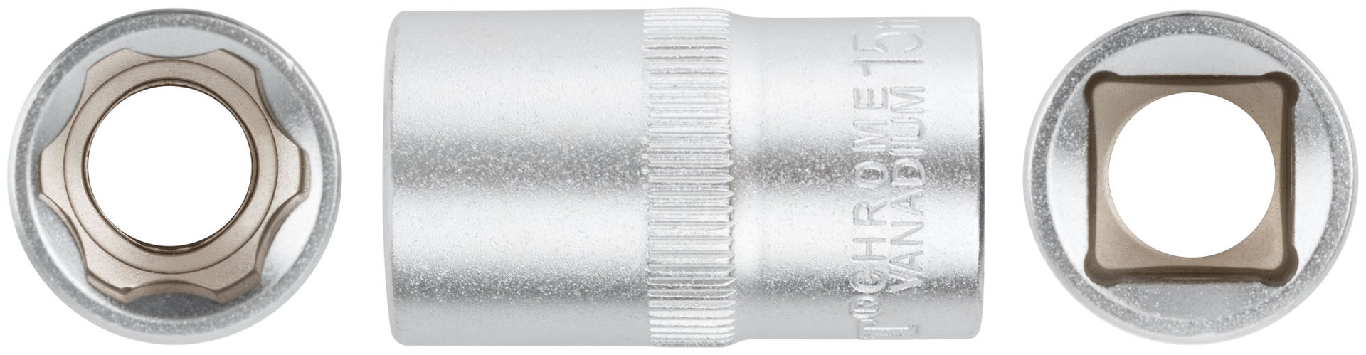 Головка 6-гранная CrV 1/2 15 мм