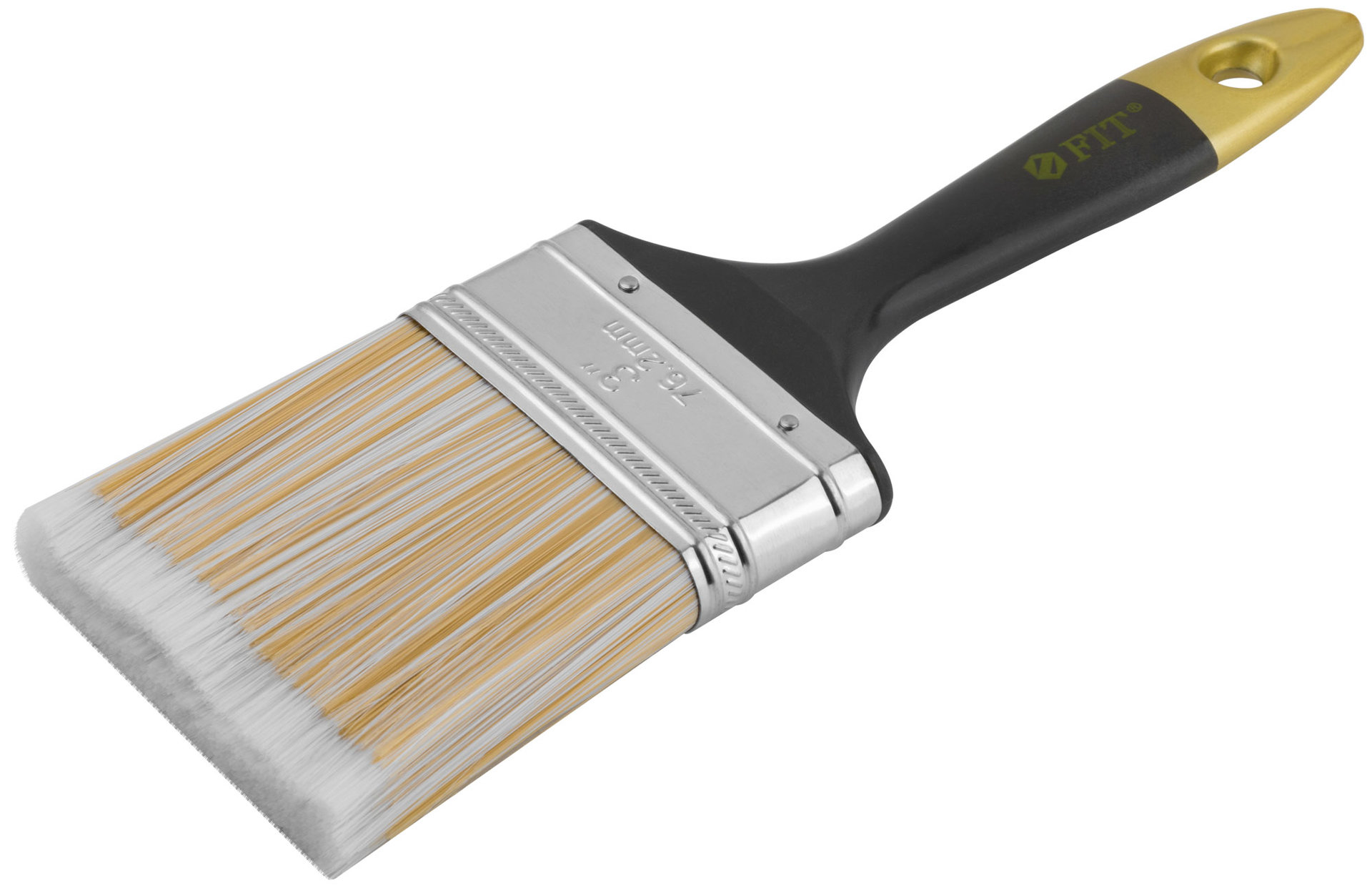 Кисть флейцевая Лайн, искусственная щетина, пластиковая ручка 3 (75 мм) (01177)