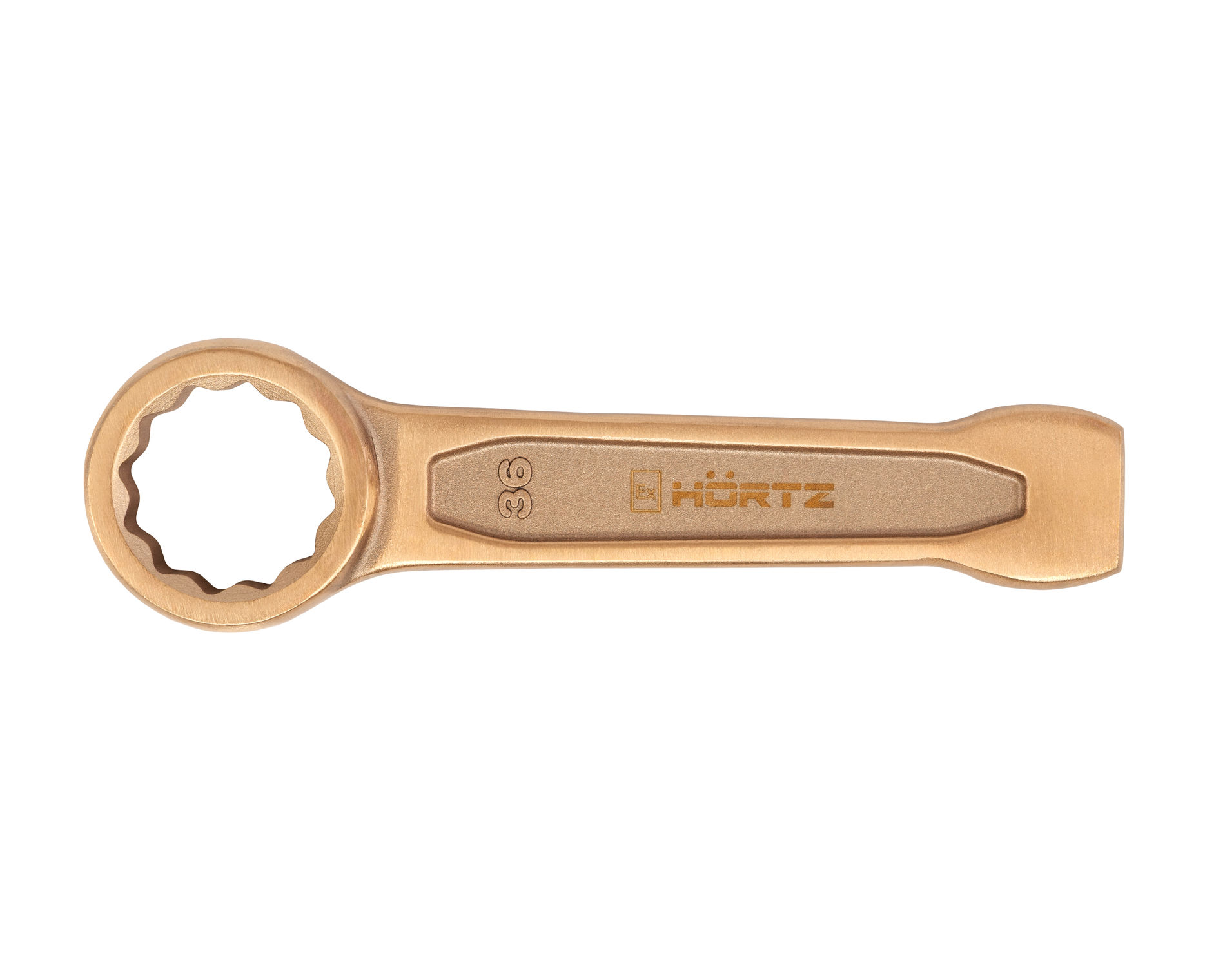 Ключ гаечный накидной ударный 36 искробезопасный сплав BeCu, HORTZ