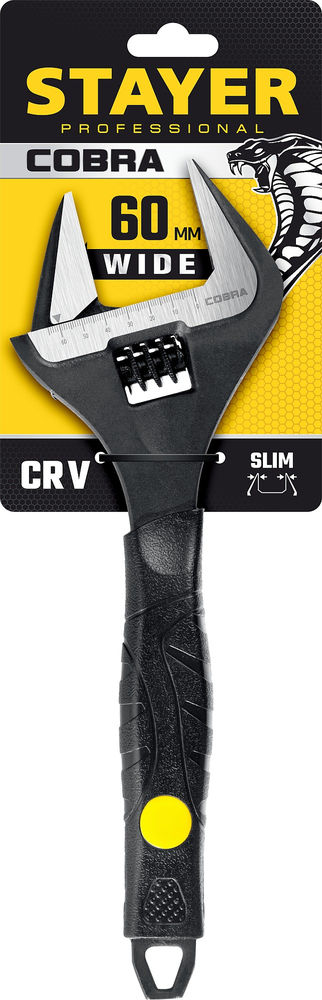 Ключ разводной COBRA, 300/60 мм, Professional (27264-30) STAYER