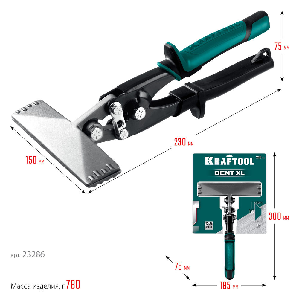 Плоскогубцы для гибки Bent XL, 150 мм / 6 KRAFTOOL 23286