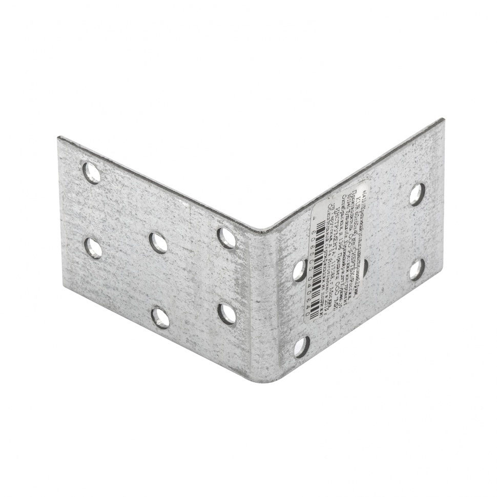 Крепежный уголок равносторонний 2 мм, KUR 60 x 60 x 40 мм Сибртех (46419)