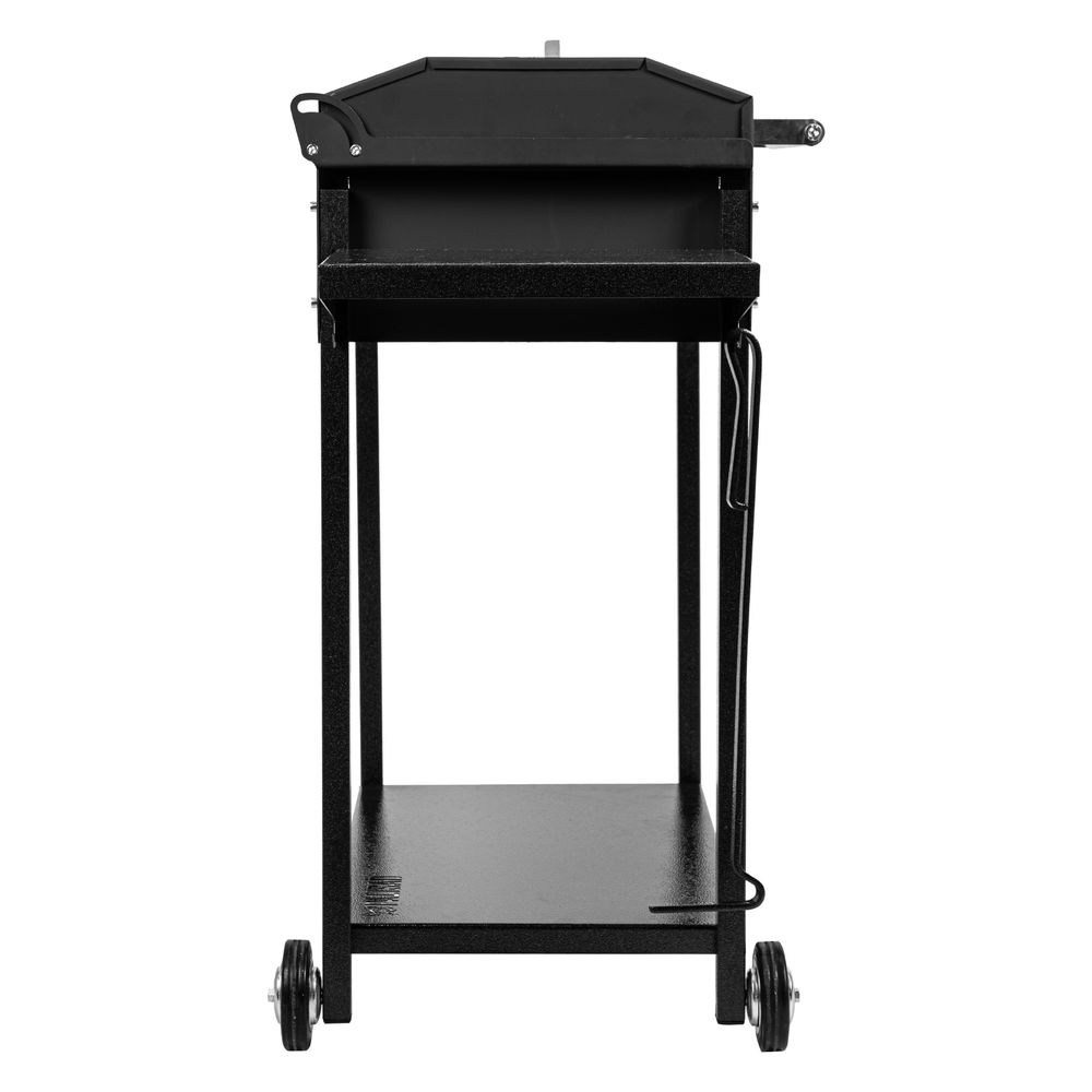 Мангал сварной на колесах, 662 х 390 х 152/805 мм, сталь 2 мм, кочерга в комплекте, Camping Palisad (69686)