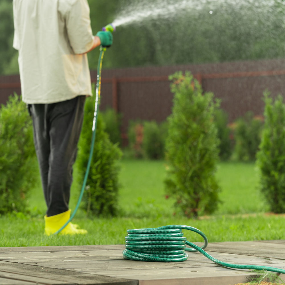 Набор поливочный, шланг 1/2, 25 м, 7 режимов пистолет, соединитель, адаптер Palisad (67426)