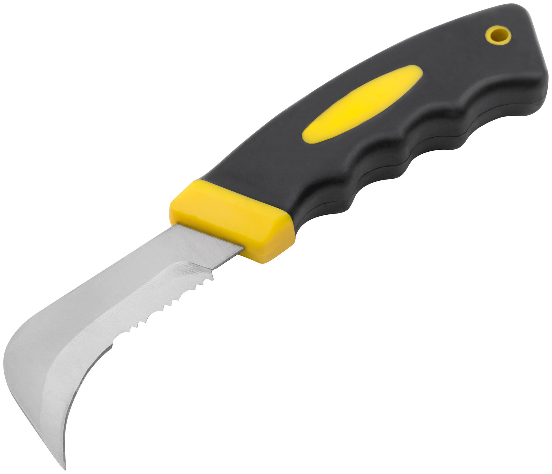 Нож для напольных покрытий, нерж.сталь, прорезиненная ручка (10630)