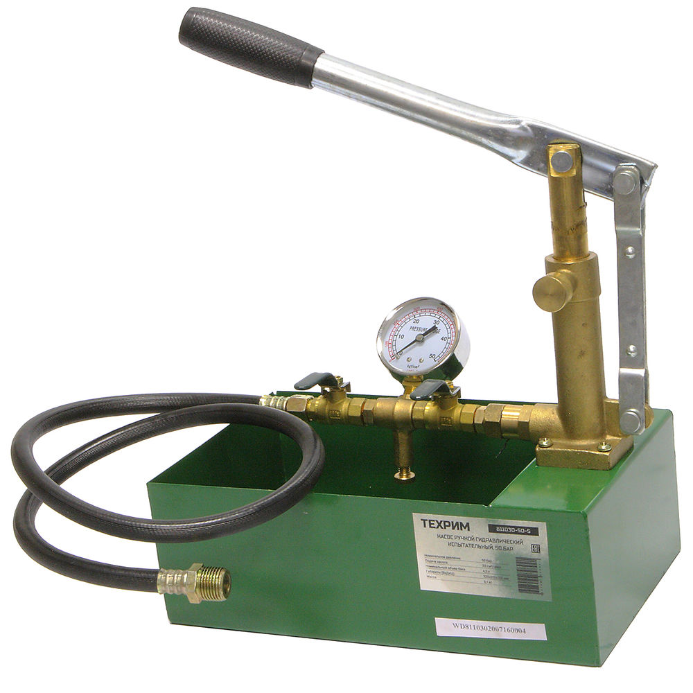 Опрессовочный насос, 50 бар, 5 л, ТЕХРИМ, 811030-50-5