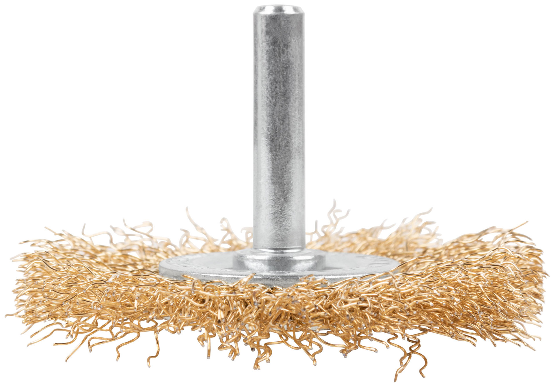 Щетка для дрели, тип Плоская, латун. витая проволока 0,3 мм, 65 мм, блистер, CUTOP Profi (82-915)