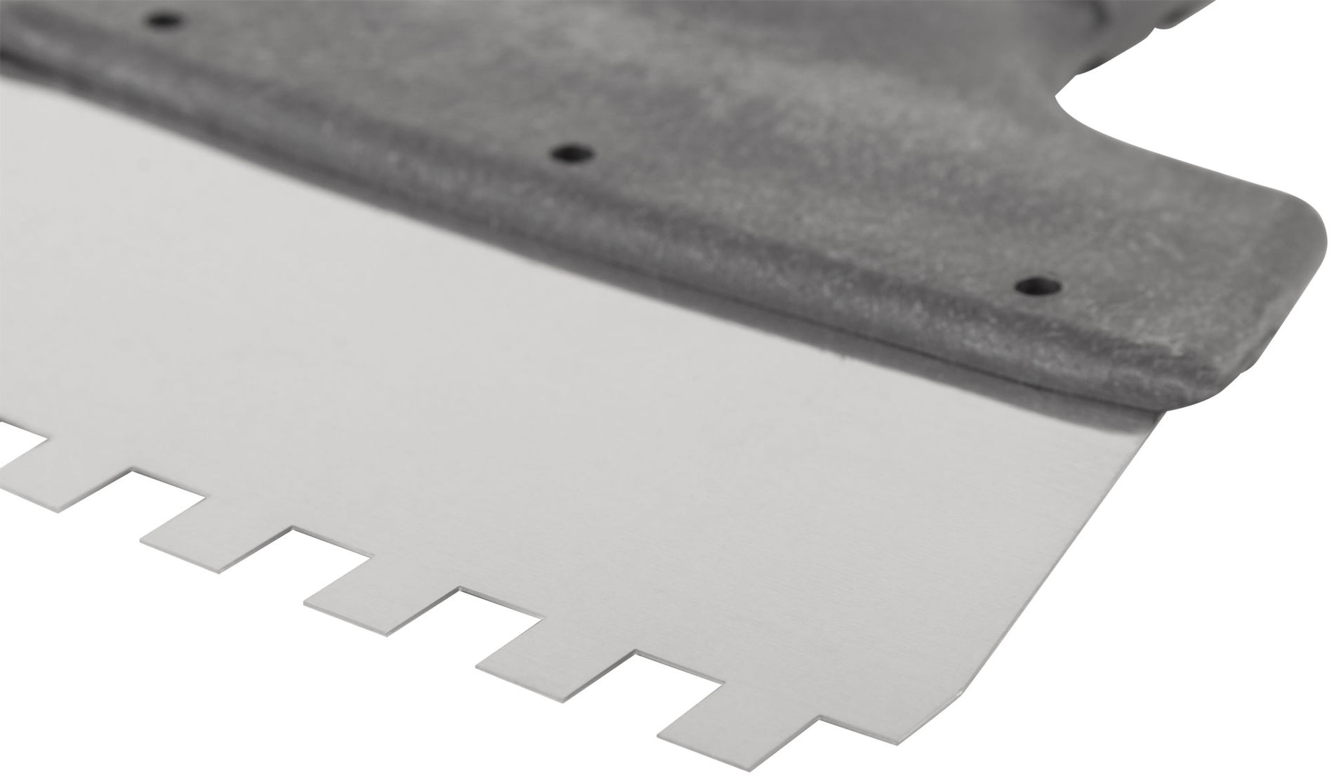 Шпатель фасадный нержавеющий зубчатый 150 мм / зуб 8 мм (06602)