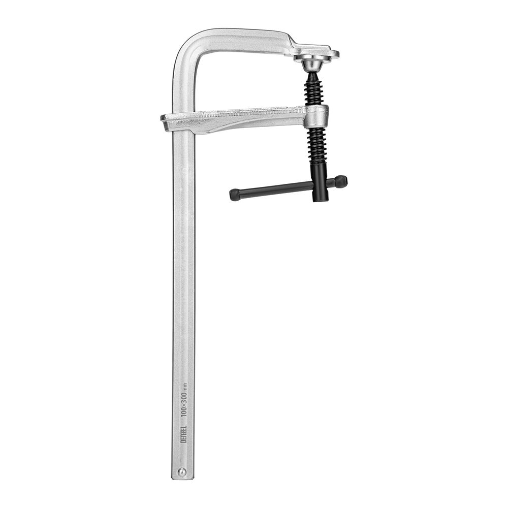 Струбцина F-образная, 100x300мм, кованая Denzel (20470)