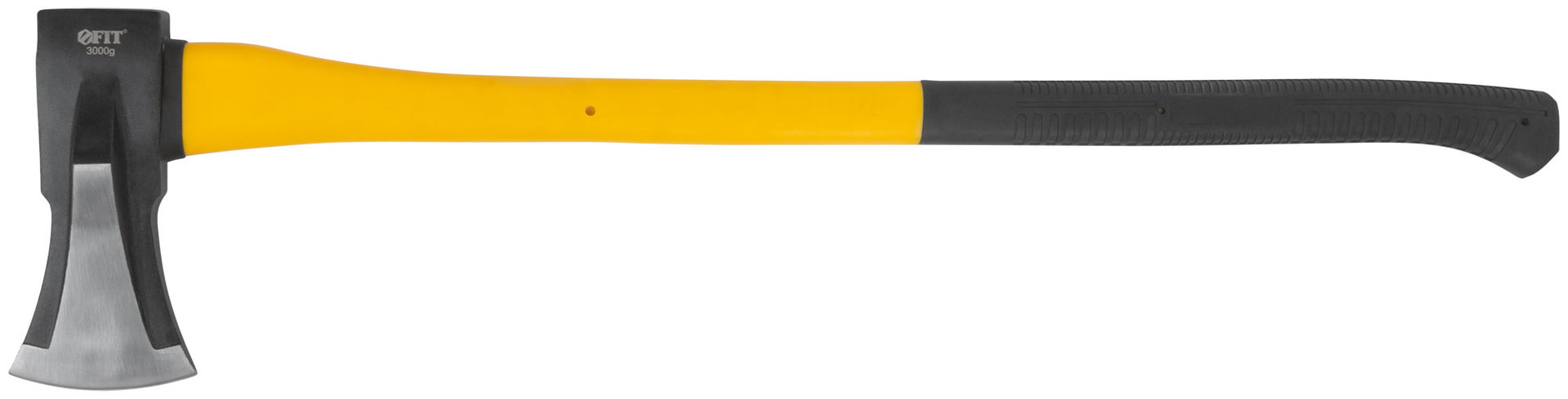 Топор-колун ушастый кованый, фибергласовая длинная ручка 3000 гр.