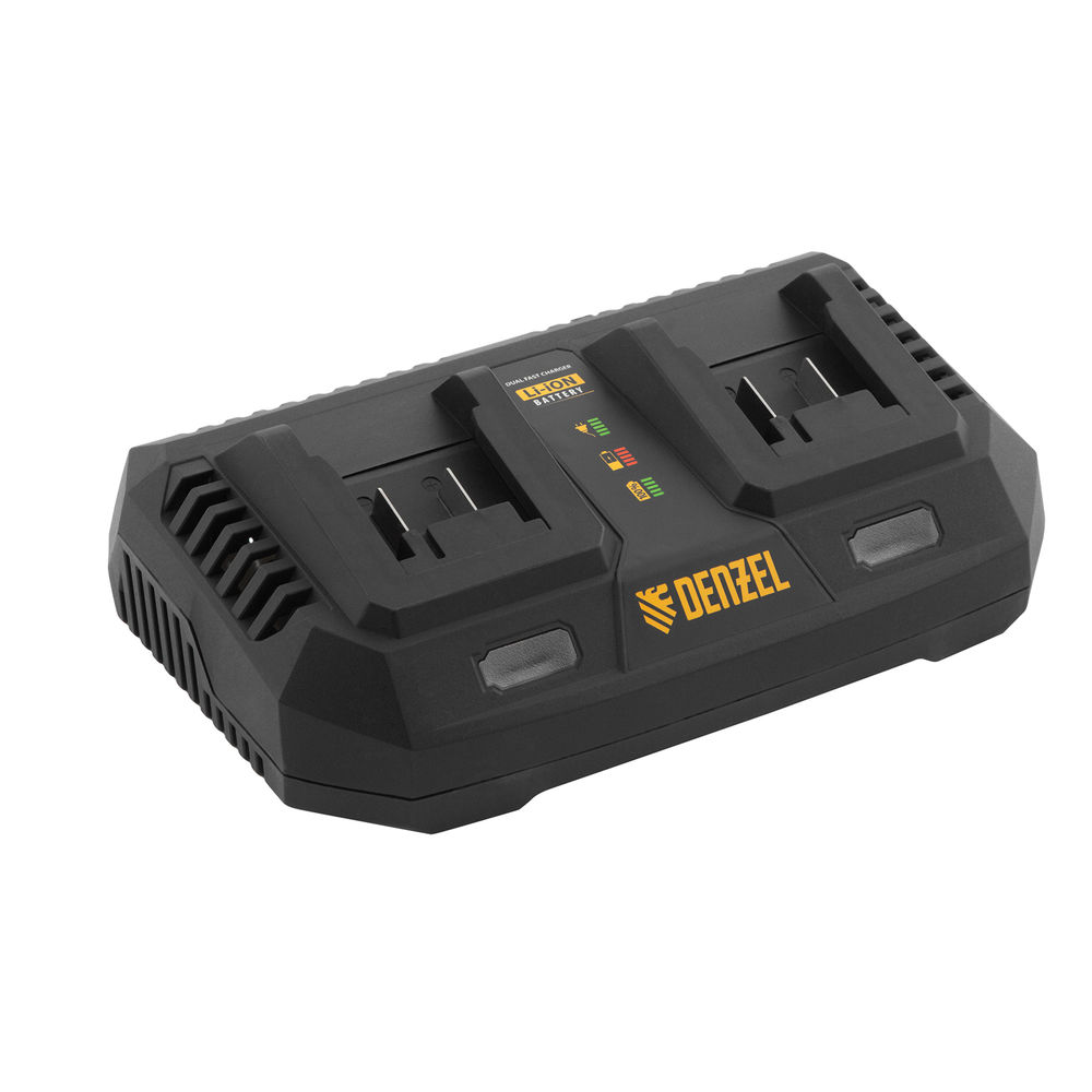 Устройство зарядное для аккумуляторов IBC-18-3.0-2, Li-Ion, 18В, 3.0 А, для двух батарей Denzel (28454)