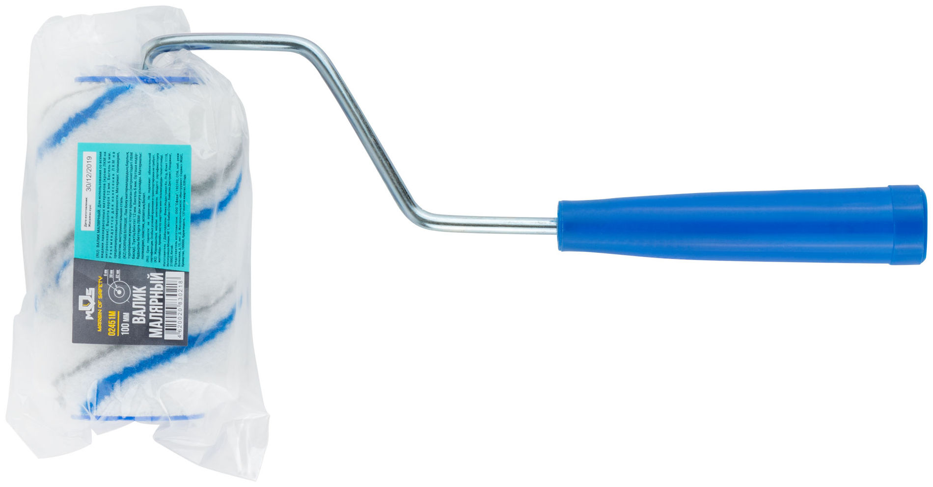 Валик полиакриловый, диам. 38/62 мм, ворс 12 мм, 100 мм (02451М)