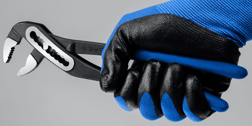 Клещи переставные с широким зевом 250 мм, захват 60 мм, CrV ЗУБР Профи 2244-25