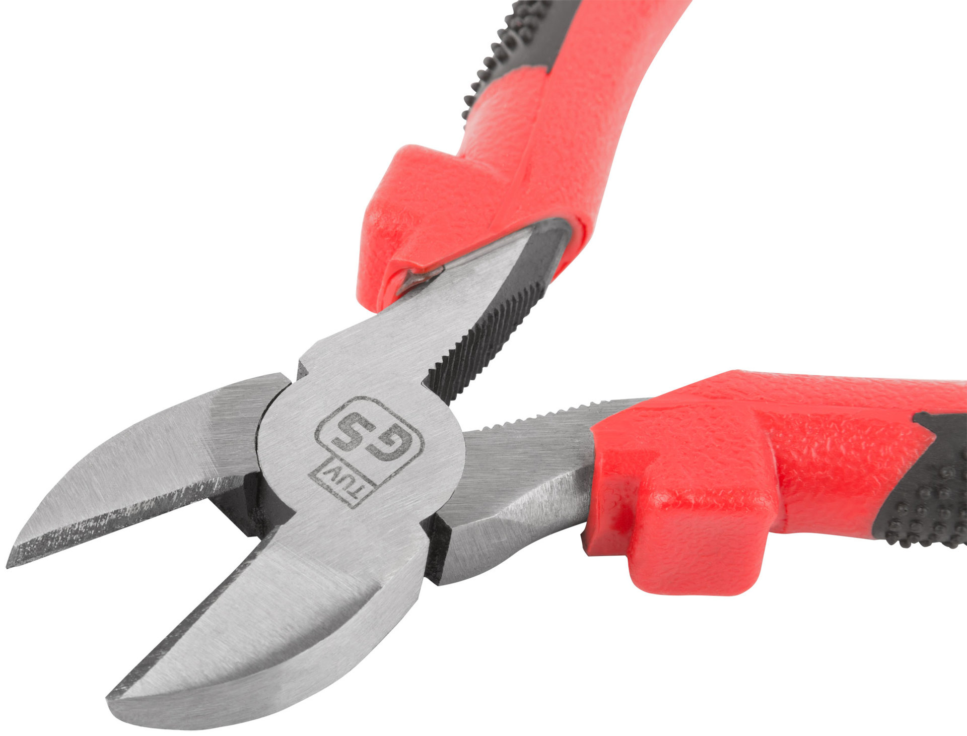 Бокорезы Стандарт, красно-черные пластиковые ручки, полированная сталь 165 мм