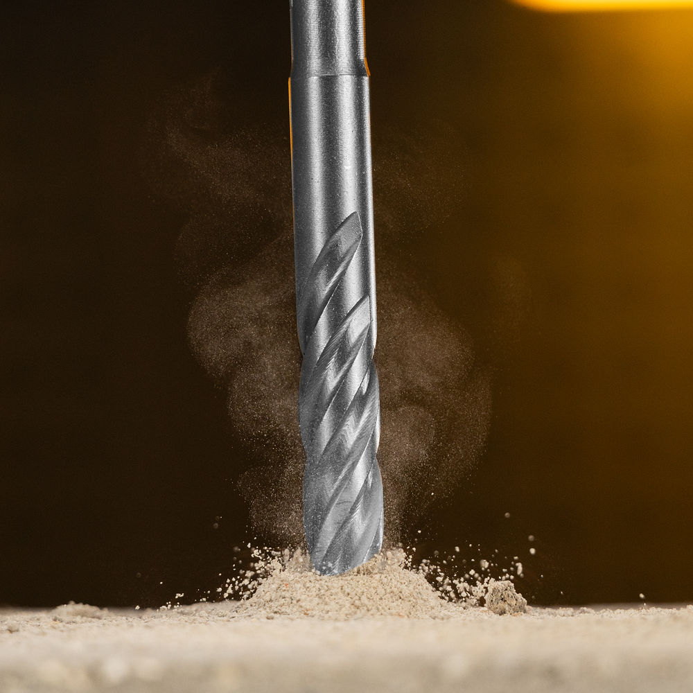 Бур по бетону, цельная крестовая пластина, 12x165 мм, SDS PLUS Denzel (705315)