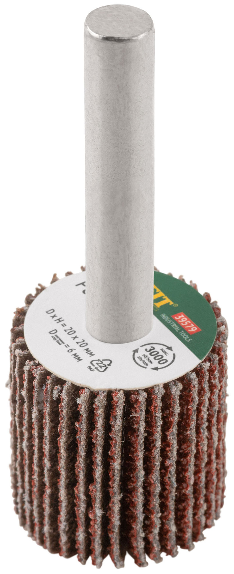 Диск лепестковый для дрели радиальный 20х20х6 мм Р 80 (39579)