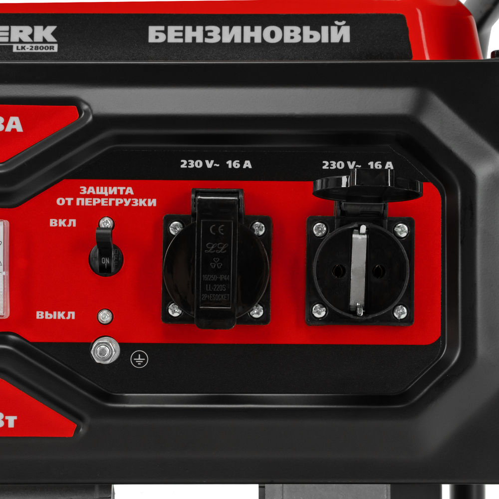Генератор бензиновый LK-2800R, 2,8 кВт, 230В, ручной стартер Kronwerk (94521)