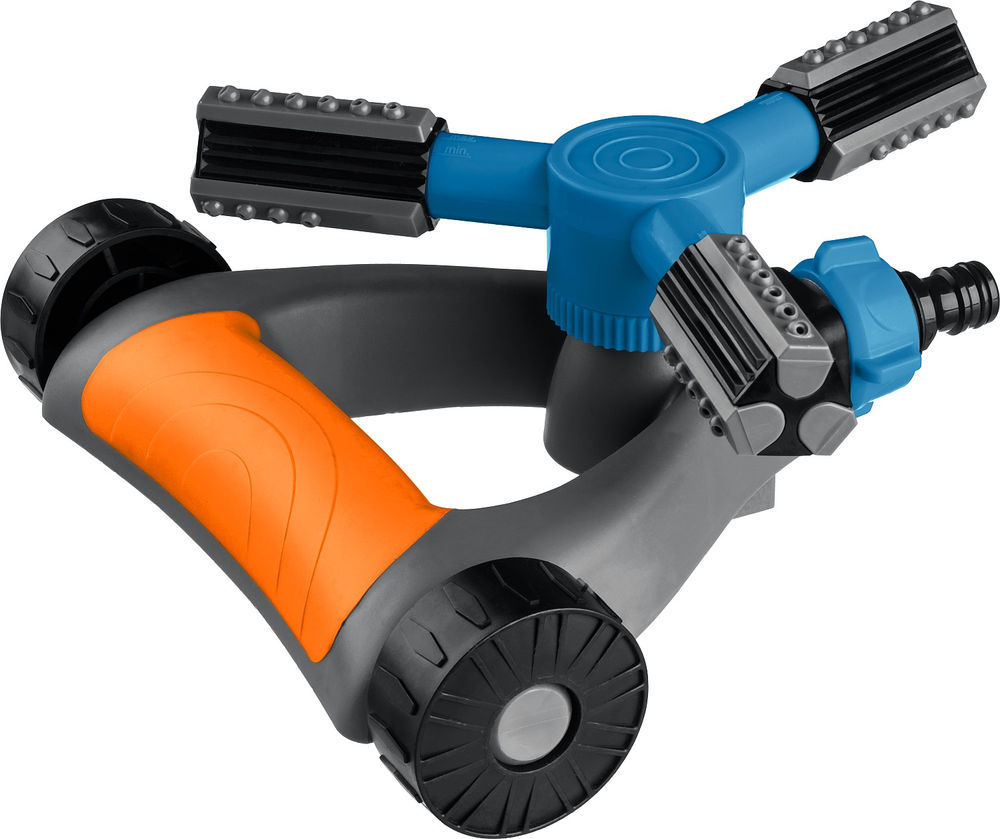 Круговой распылитель RR-Pro, 3 сопла, на подставке с колёсиками, ударопрочный пластик, PROLine GRINDA 429317