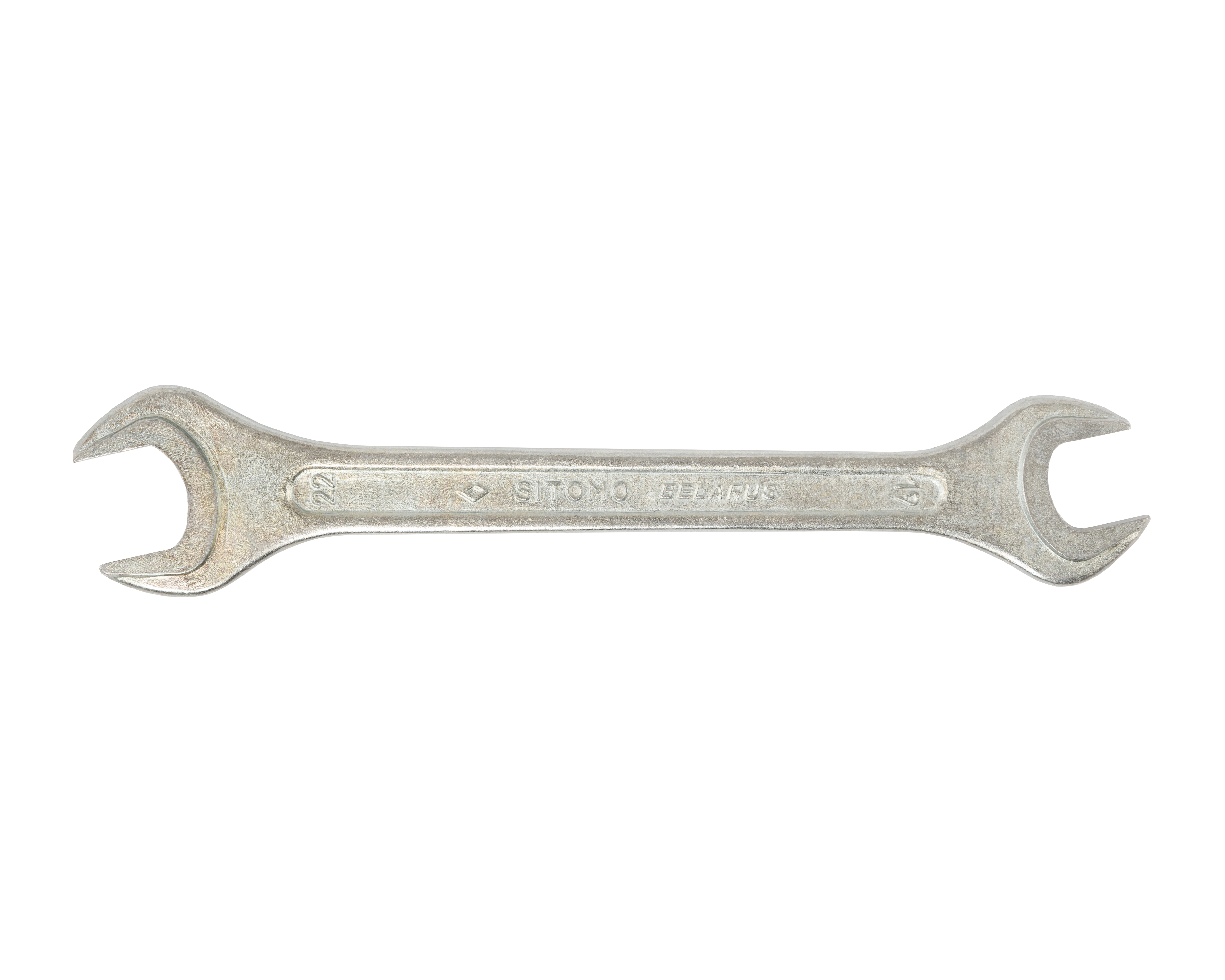 Ключ гаечный рожковый двусторонний 19x22 оцинкованный SITOMO BELARUS