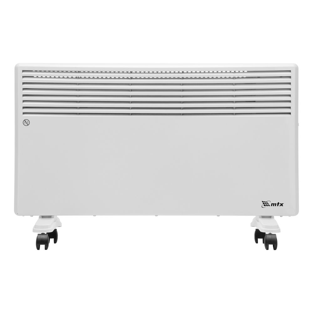 Конвектор электрический CH-2000, 2000 Вт, X-образный нагреватель, термостат, колеса MTX (98107)