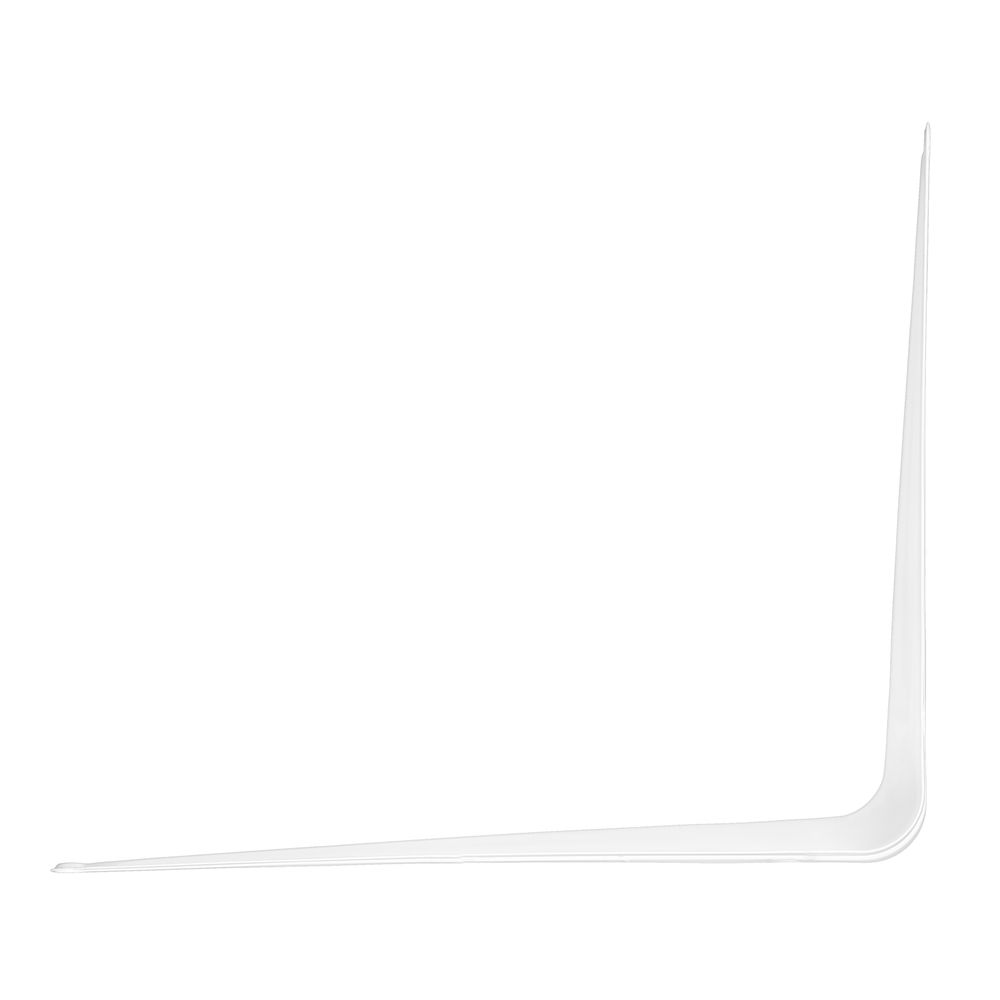 Кронштейн угловой с ребром, 300 х 350 мм, белый Сибртех (94018)