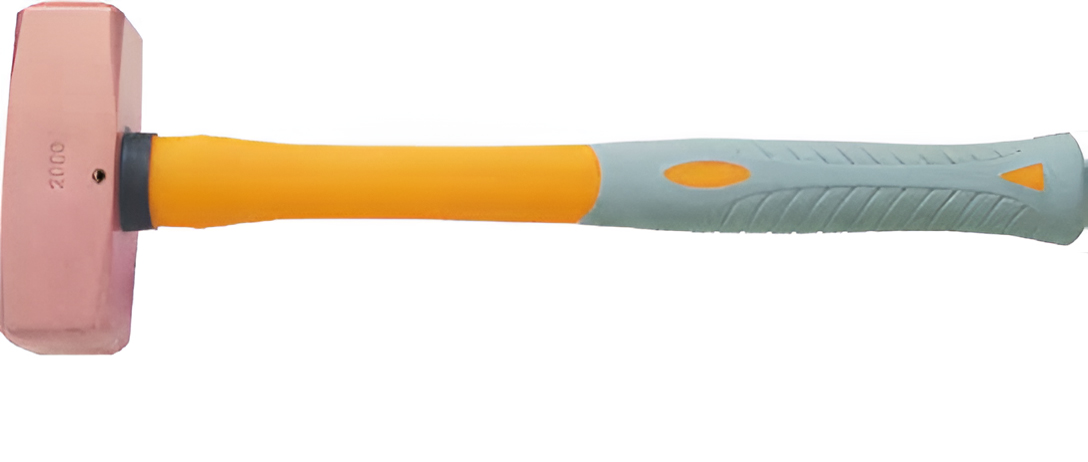 Кувалда тупоносая (немецкий тип) 2,7 кг медь рукоятка фибергласс искробезопасная 2204A-1012, HORTZ