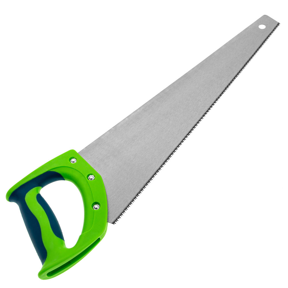 Ножовка по дереву Зубец, 400 мм, 11 TPI, зуб 2D, каленый зуб, 2-х компонентная рукоятка Сибртех (23824)