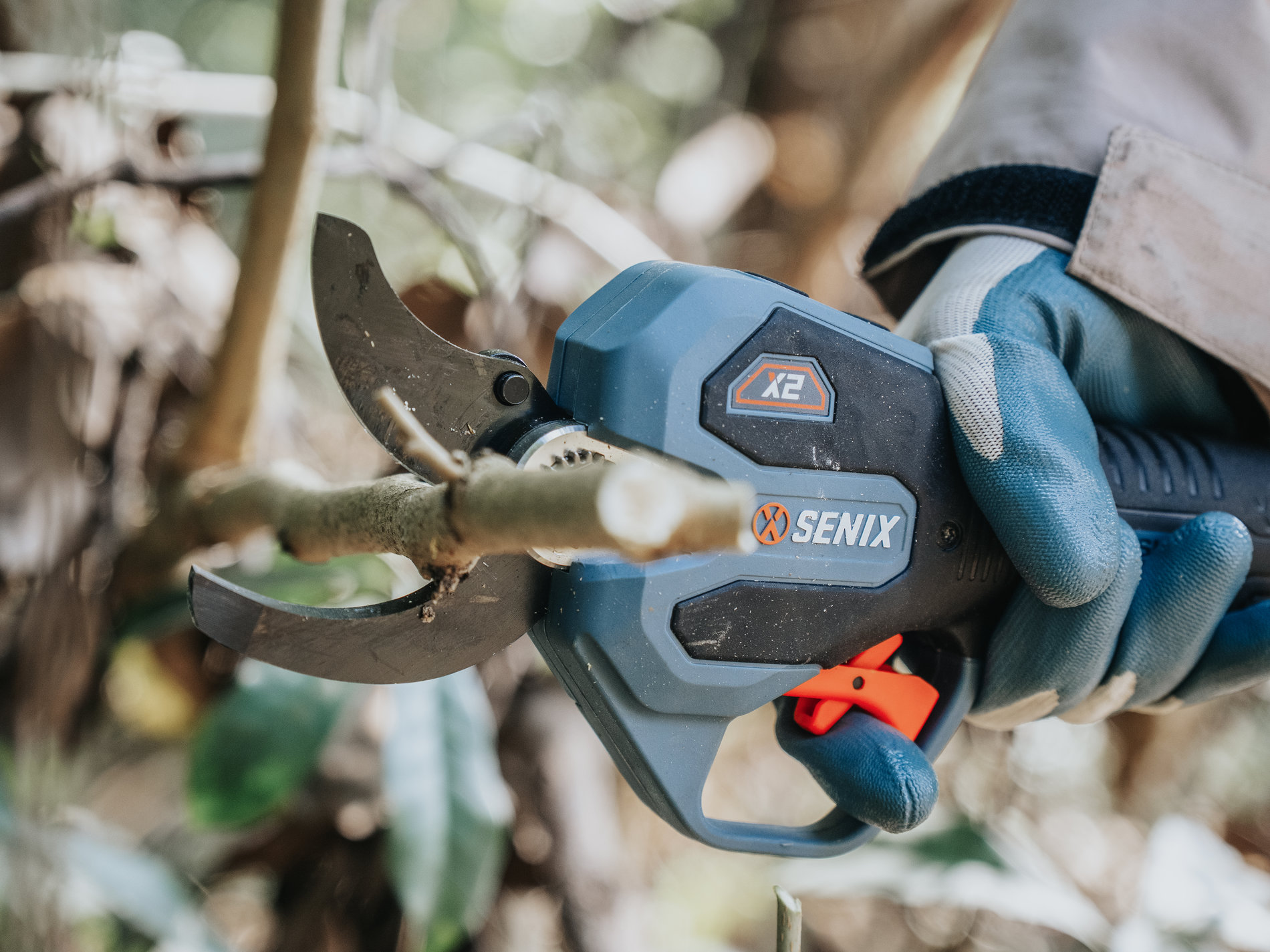 Секатор аккумуляторный, X2 20V, 38мм, 1акб и зу SENIX GPSX2-M1-EU