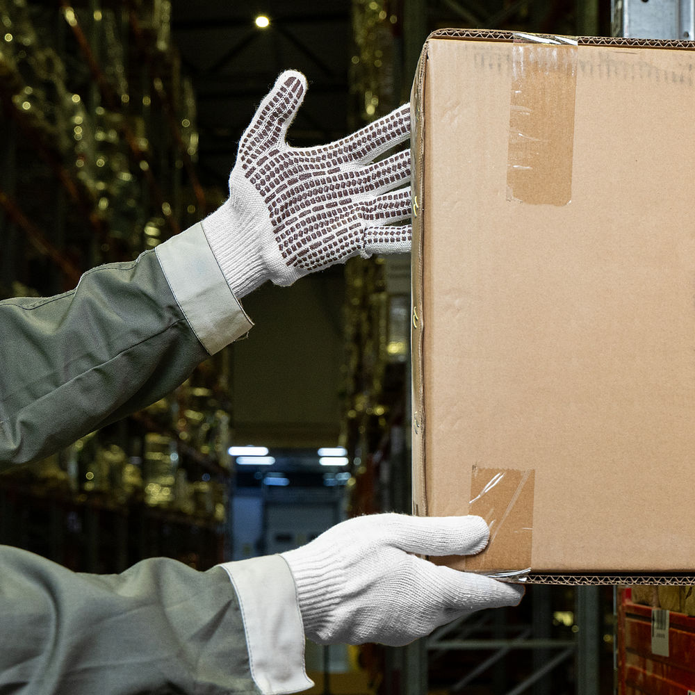 Перчатки трикотажные, ПВХ гель Протектор, оверлок Сибртех (67778)