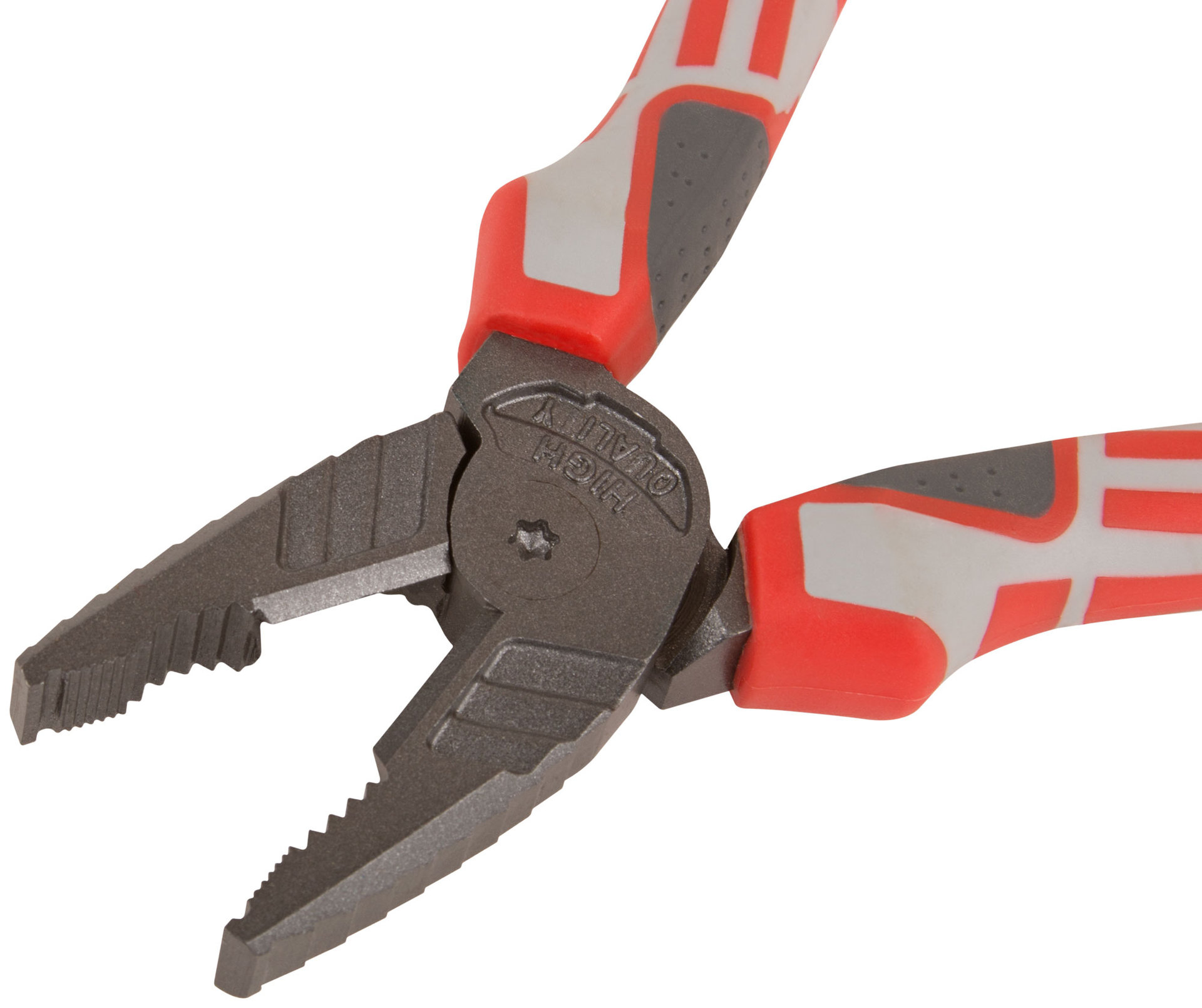 Плоскогубцы комбинированные Эталон, CrV сталь, ребра жесткости на губках, тефлоновое покрытие, 3К прорезиненные ручки 180 мм (50694)