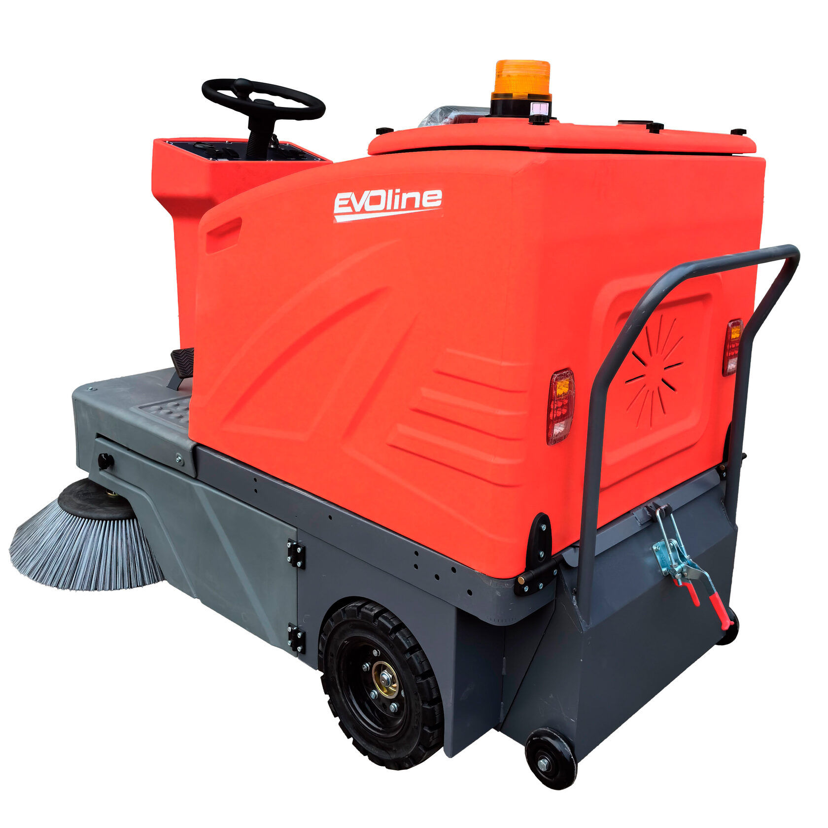 Подметальная машина аккумуляторная с сиденьем EVOline SWB 1400 R (без АКБ и ЗУ)