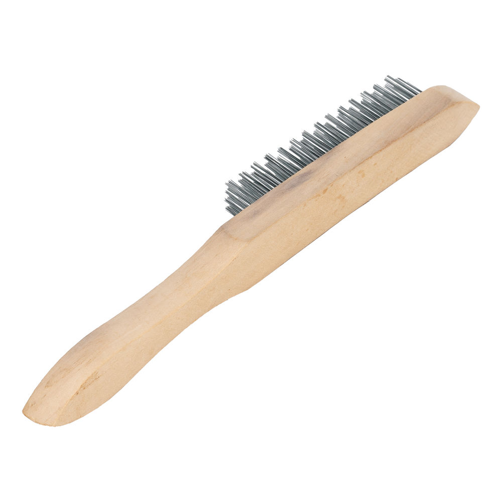 Щетка четырехрядная металлическая с деревянной ручкой Sparta (748225)