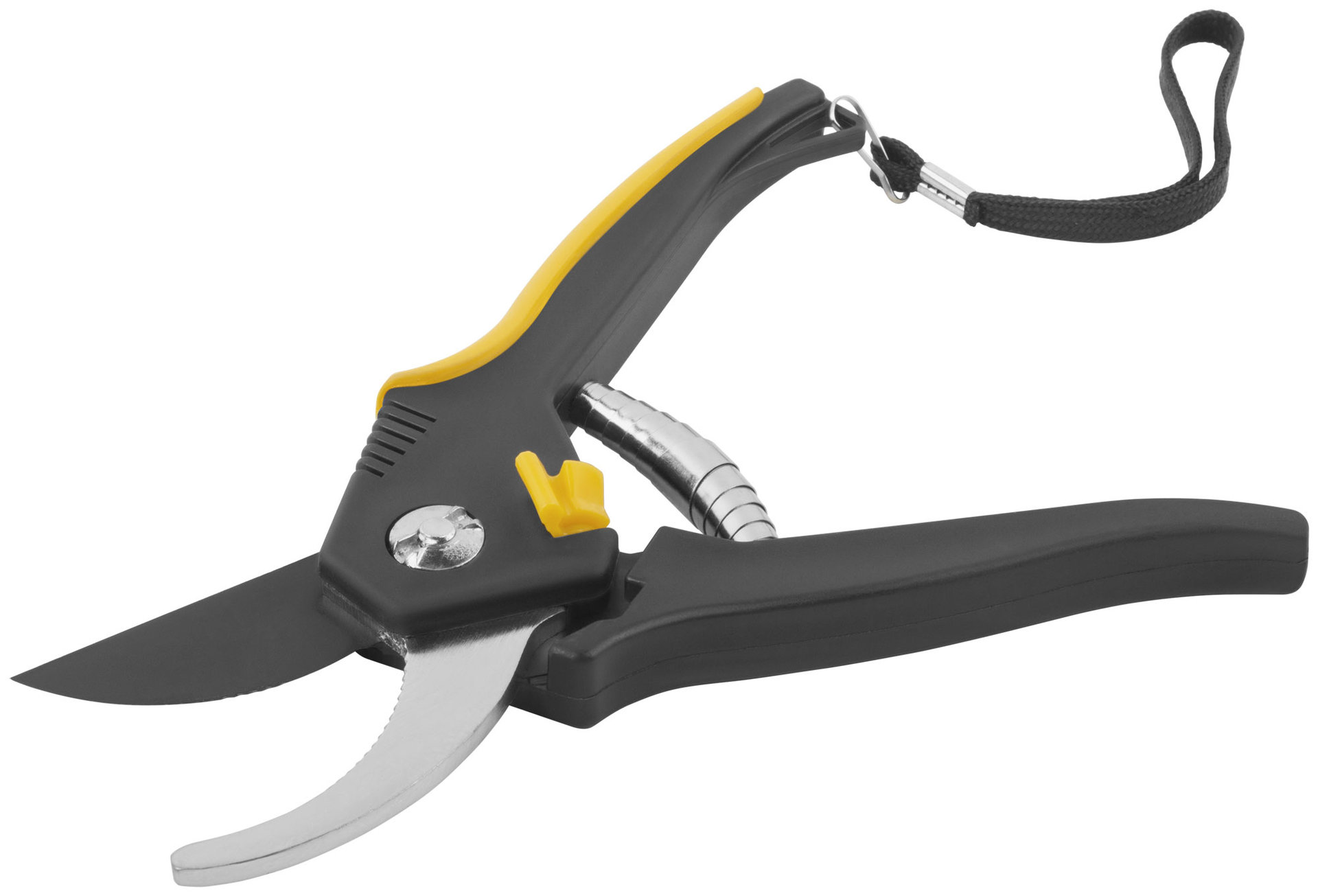 Секатор Люкс, режущие кромки внахлест, тефлон.покрытие лезвий, прорезиненные ручки 200 мм (77093)