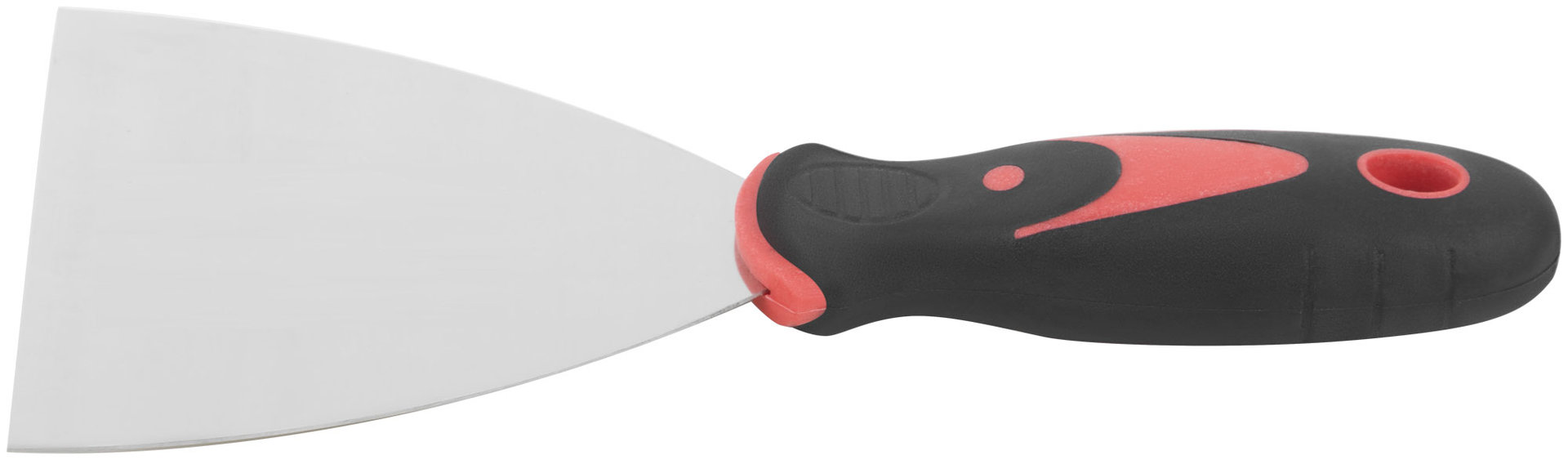 Шпатель, нерж.сталь, прорезиненная ручка 4 (100 мм) (06706)