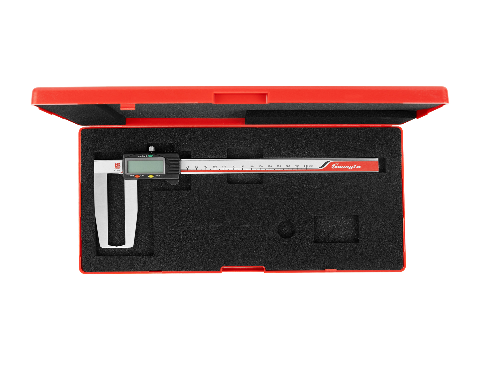 Штангенциркуль для наружных канавок ШЦЦСНК-200 0,01 электр. губ. 70мм 114-102-1 Guanglu