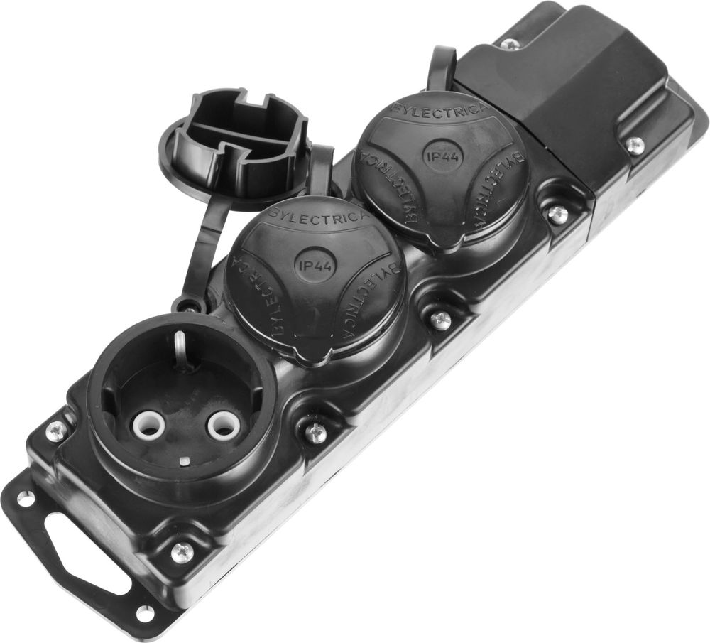 Колодка для удлинителя 3 гнезда, IP44 СИБИН 55114-3