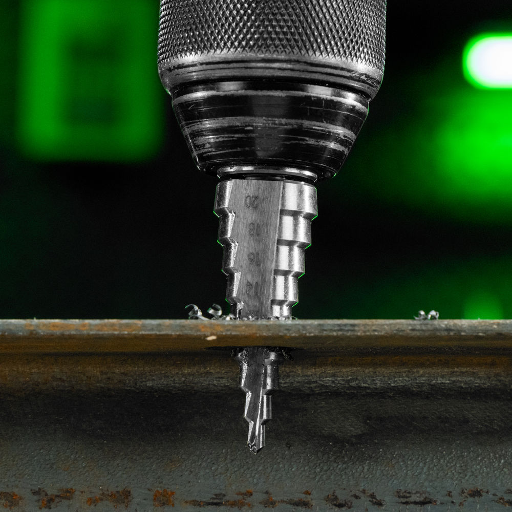 Сверло ступенчатое по металлу 4-6-8-10-12-14-16-18-20 мм, 4241 Сибртех (723012)