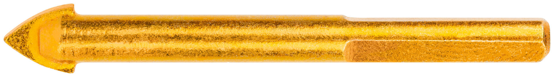 Сверло универсальное по кафелю, стеклу, керамограниту, бетону, кирпичу, трехгранный хвостовик, 10х80 мм (35176)