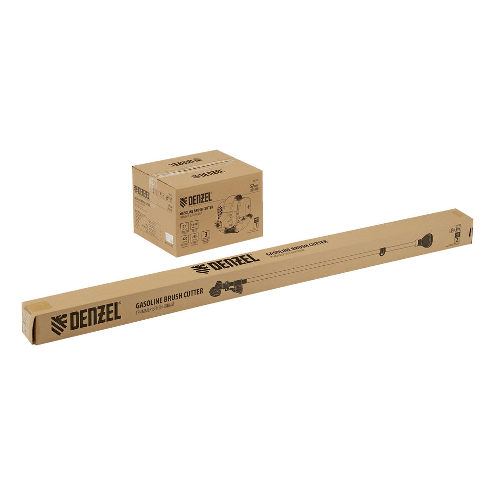 Триммер бензиновый DGT 520, 52 см3, 3 л. с, неразъемная штанга, состоит из 2 частей Denzel (96238)