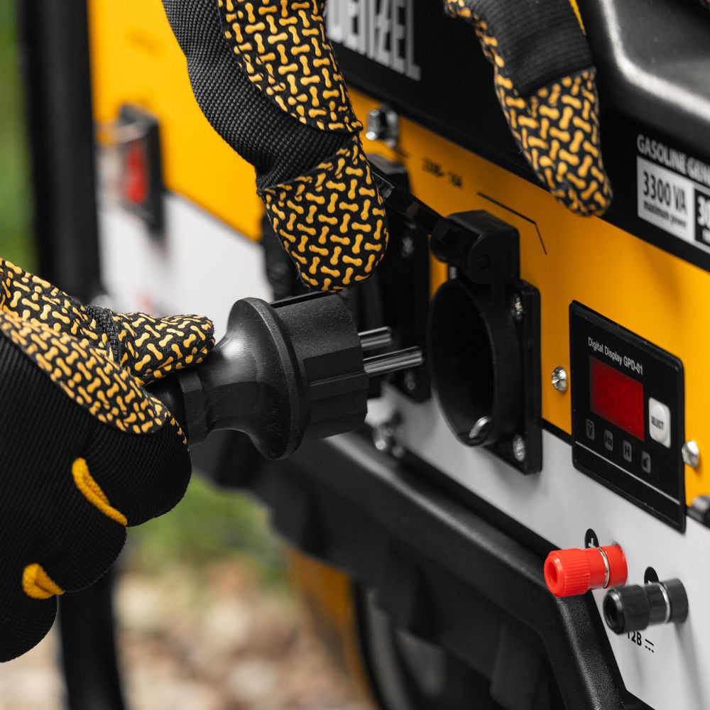 Удлинитель-шнур силовой Garden Series, ПВС, 20м, 1 розетка 3 x 1 мм, Denzel (37406)