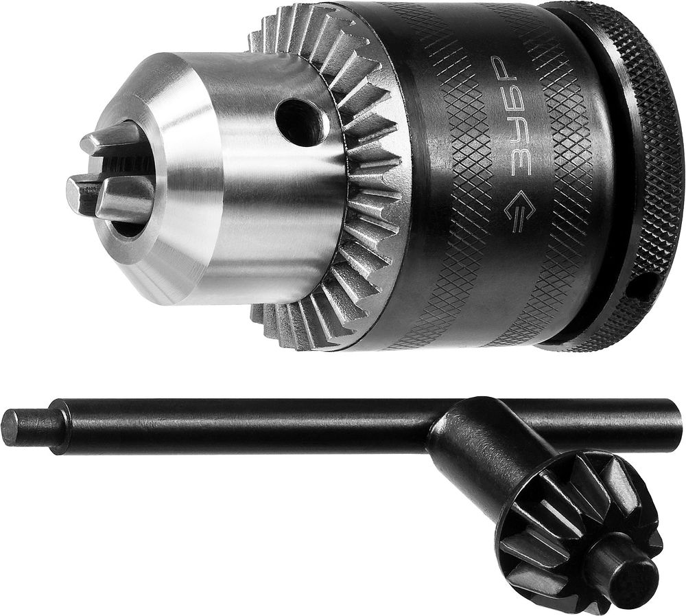 Патрон ударный ключевой с фиксатором для дрели 2–13 мм, 1/2 ЗУБР Профессионал 29082-13-1/2_z02