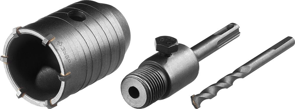 Коронка по бетону с оснасткой 50 мм, SDS-Plus, 6Т ЗУБР 29211-50