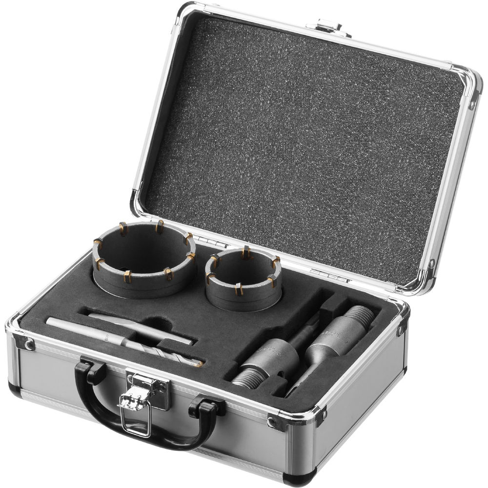 Набор коронок по бетону с оснасткой d 50, 68 мм, Alu-кейс ЗУБР Профессионал 29185-H2-1